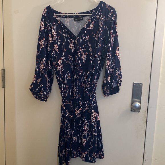 Fortune & Ivy Blue and Pink Floral Dress - Picture 2 of 7